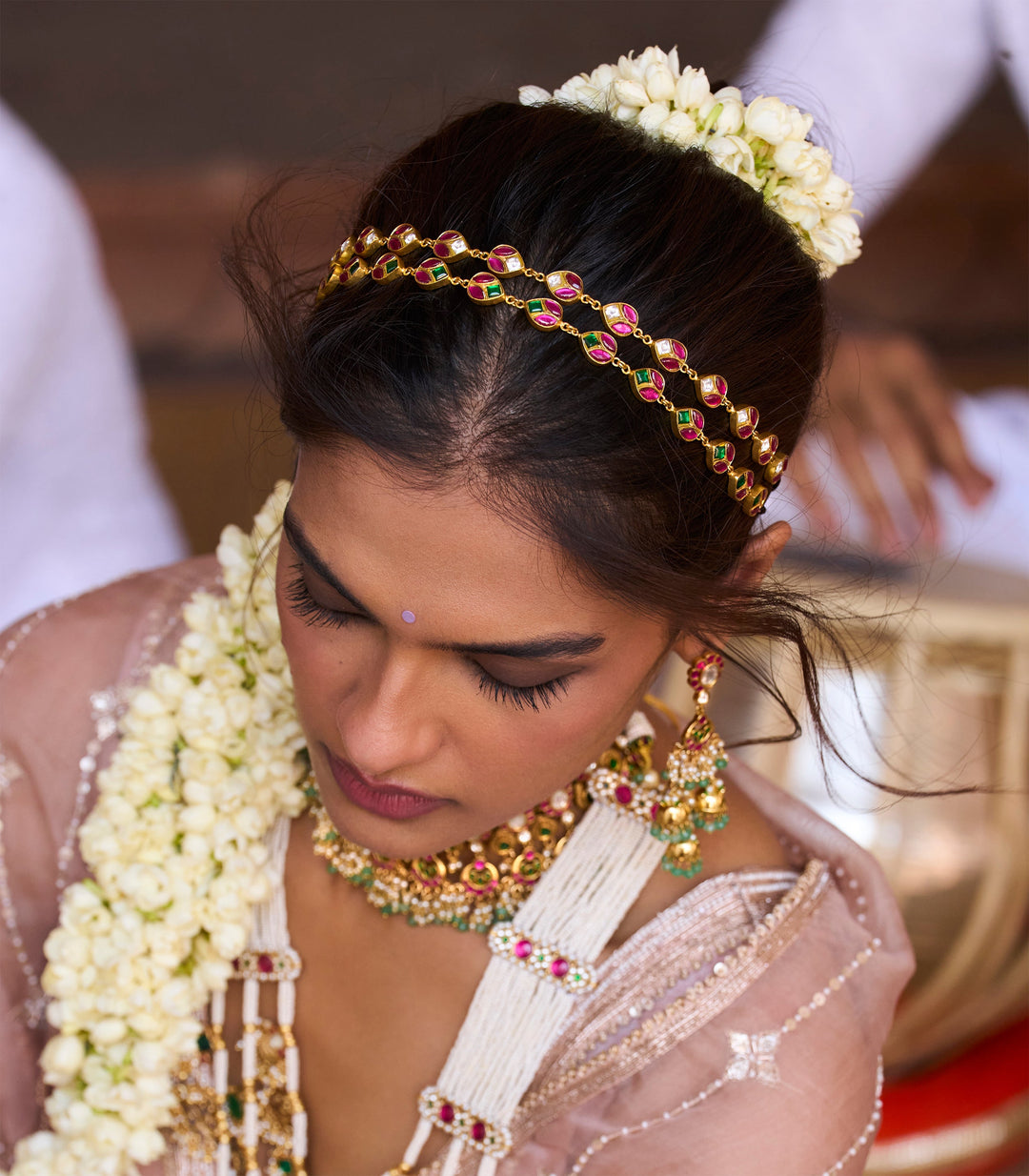 MEGHA RED & GREEN KUNDAN SHEESHPECH