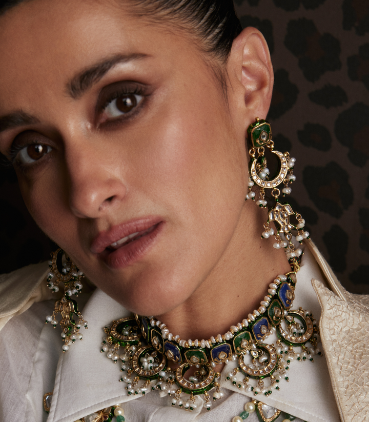 DEEKSHA GREEN KUNDAN CHOKER