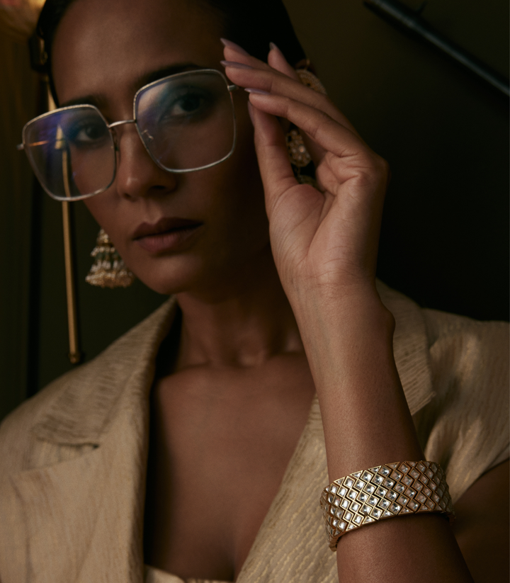 KOMAL WHITE KUNDAN BANGLES