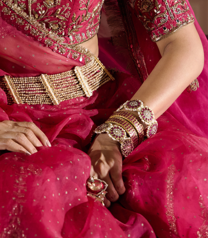 ANANDI RED KUNDAN BANGLES