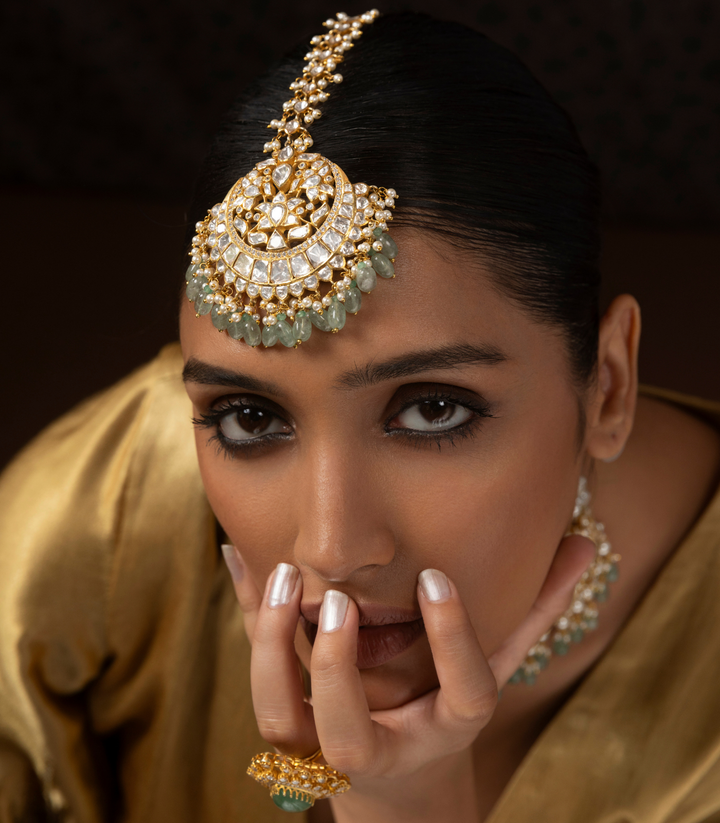 YASHI GOLD MOISSANITE TIKKA