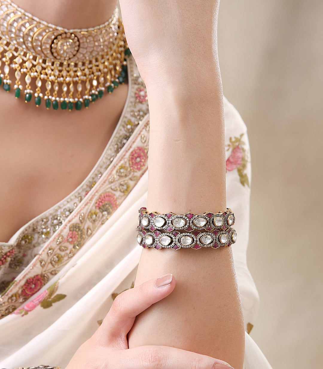 Sarisha Antique Ruby Bangles