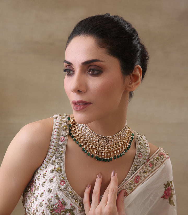 NANDIKA GREEN  MOISSANITE NECKLACE