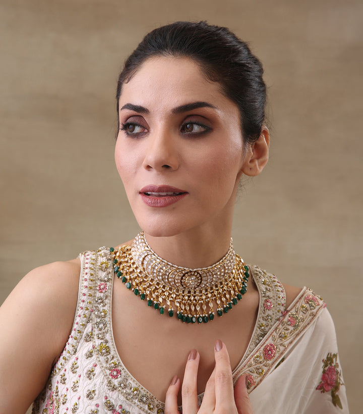 NANDIKA GREEN  MOISSANITE NECKLACE