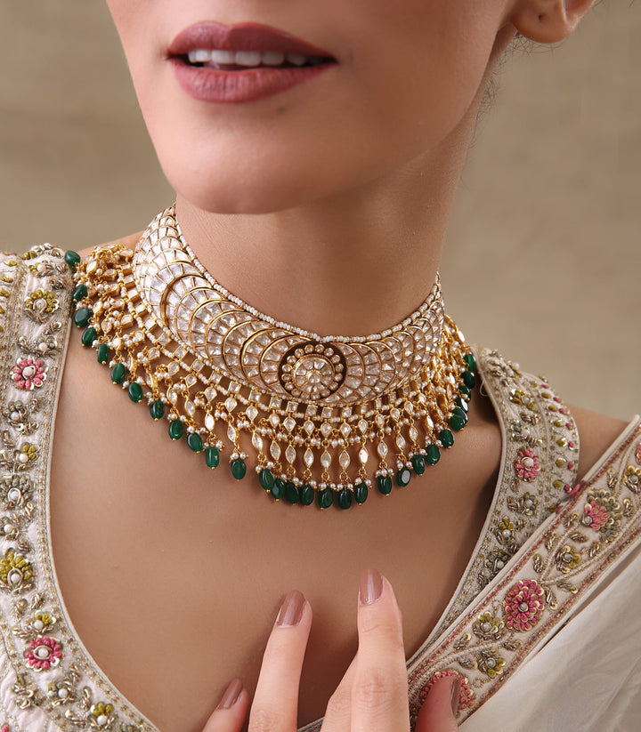 NANDIKA GREEN  MOISSANITE NECKLACE