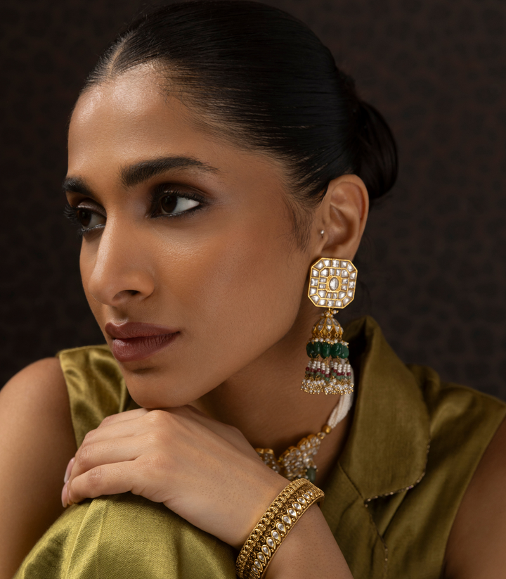 UDYATI GREEN KUNDAN CHOKER