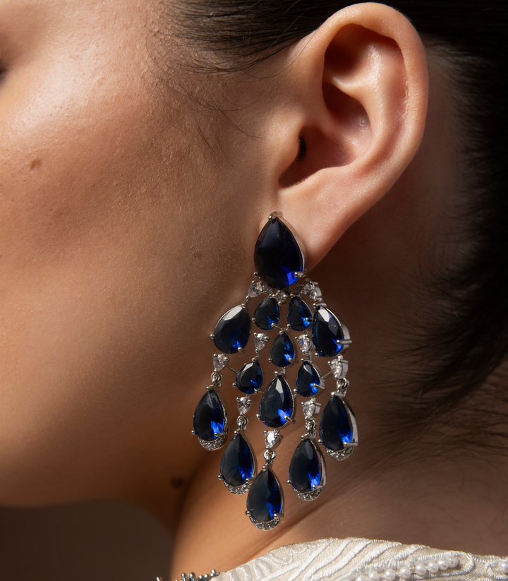 MAHI BLUE ZIRCON NECKLACE SET