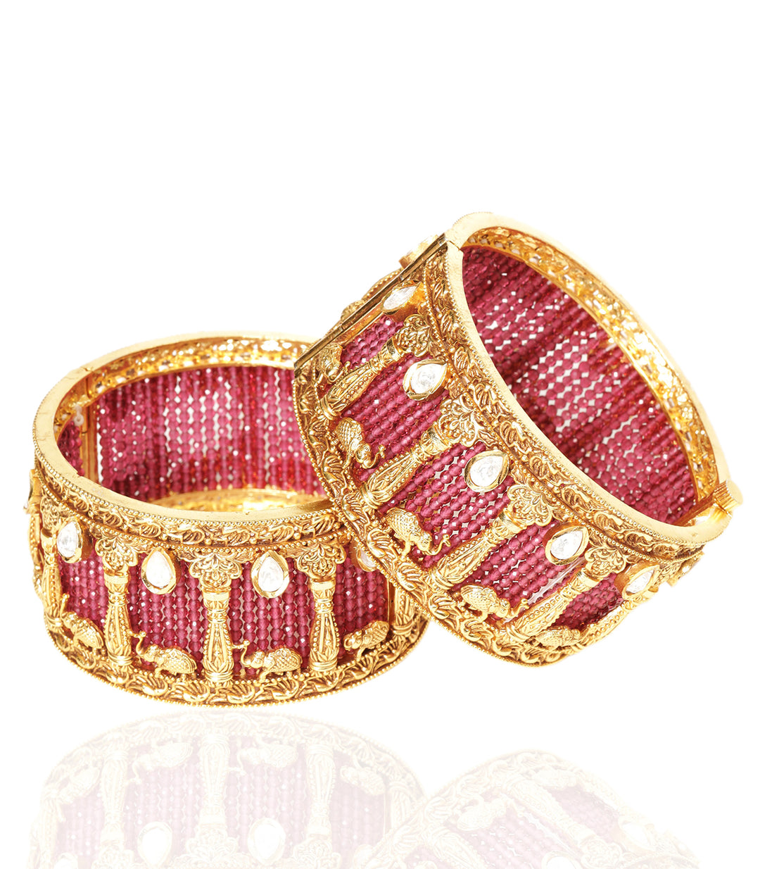 SHIVANYA GREEN POLKI BANGLE