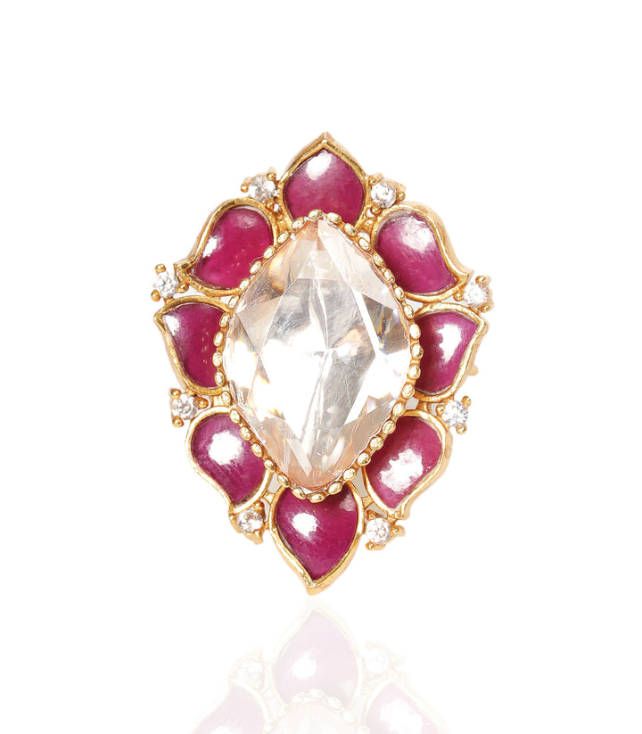 ANANTA RED MOISSANITE RING