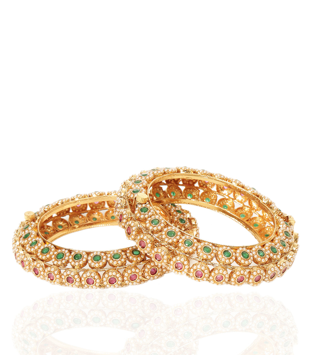 SIMRAN RED & GREEN BANGLES