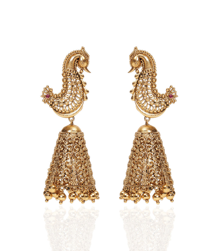 JEEVIKA GOLD PLATED JHUMKA