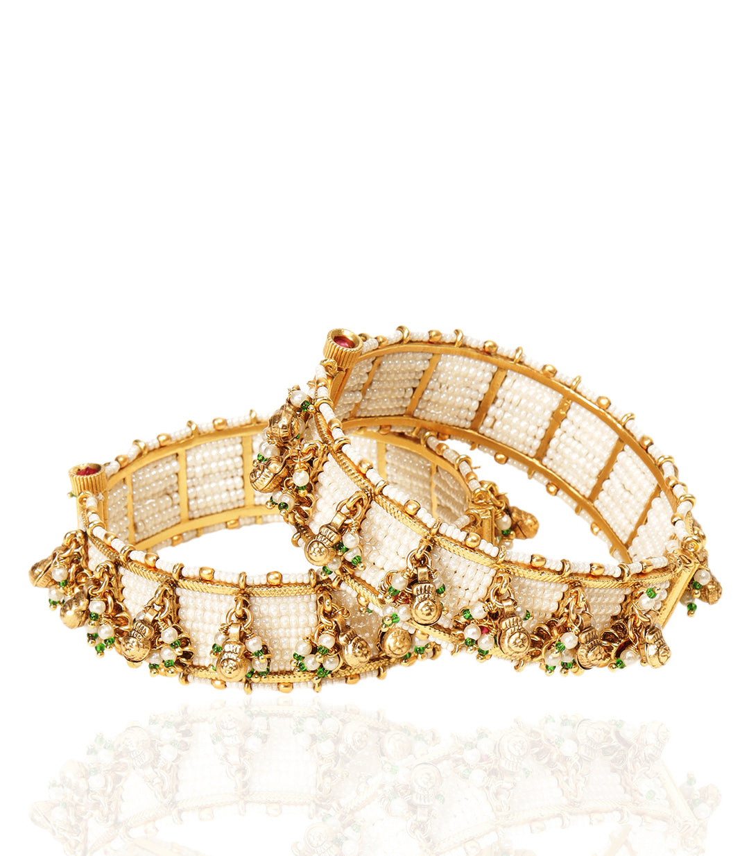 REKHA RED & GREEN BANGLES