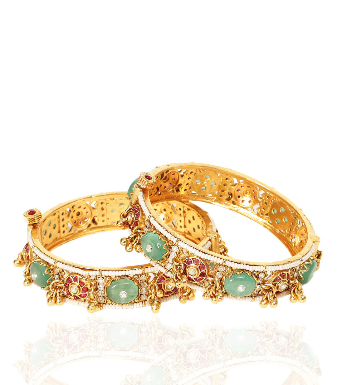 NEHA RED & MINT BANGLES