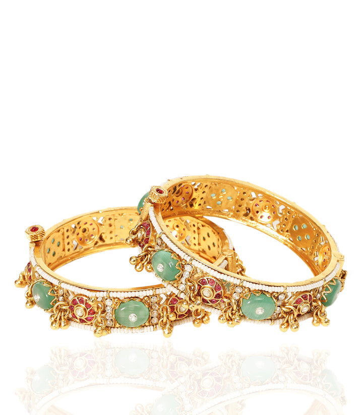NEHA RED & MINT BANGLES
