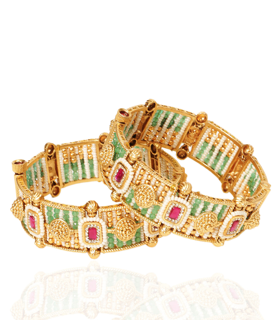 KIRAN RED & GREEN BANGLES