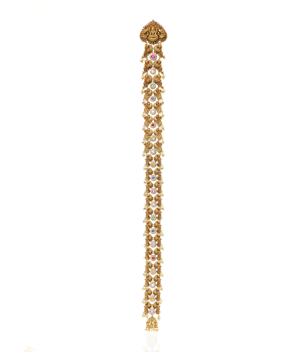 TANIA RED GOLD PLATED CHOTI