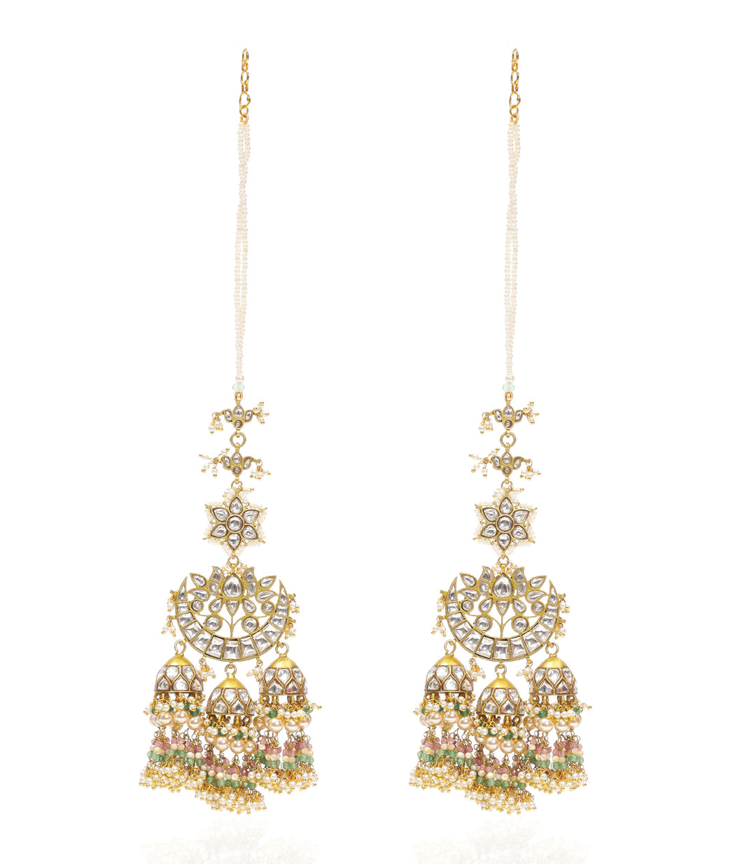 AASHIMA GREEN KUNDAN JHUMKA