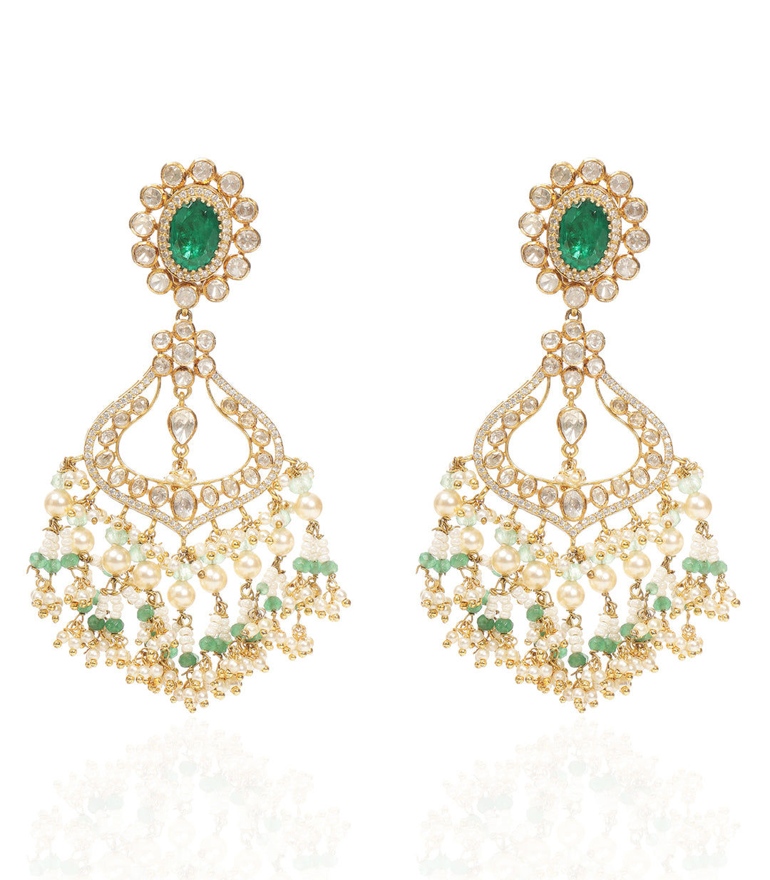 WAMIKA GREEN MOISSANITE NECKLACE SET