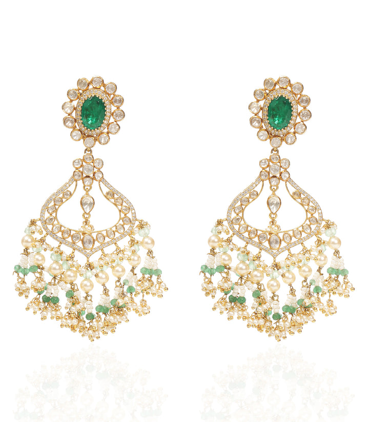WAMIKA GREEN MOISSANITE NECKLACE SET