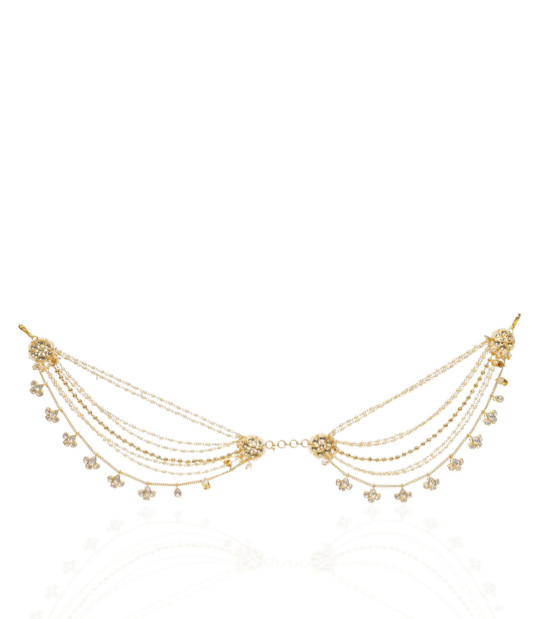 SIMRAN RED & GREEN MOISSANITE EARCHAIN