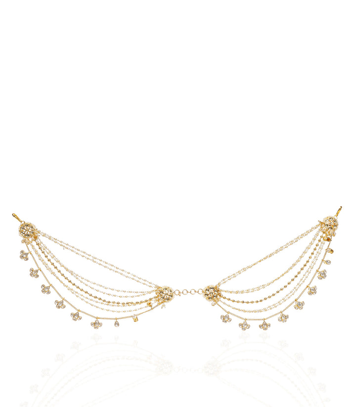 SIMRAN RED & GREEN MOISSANITE EARCHAIN