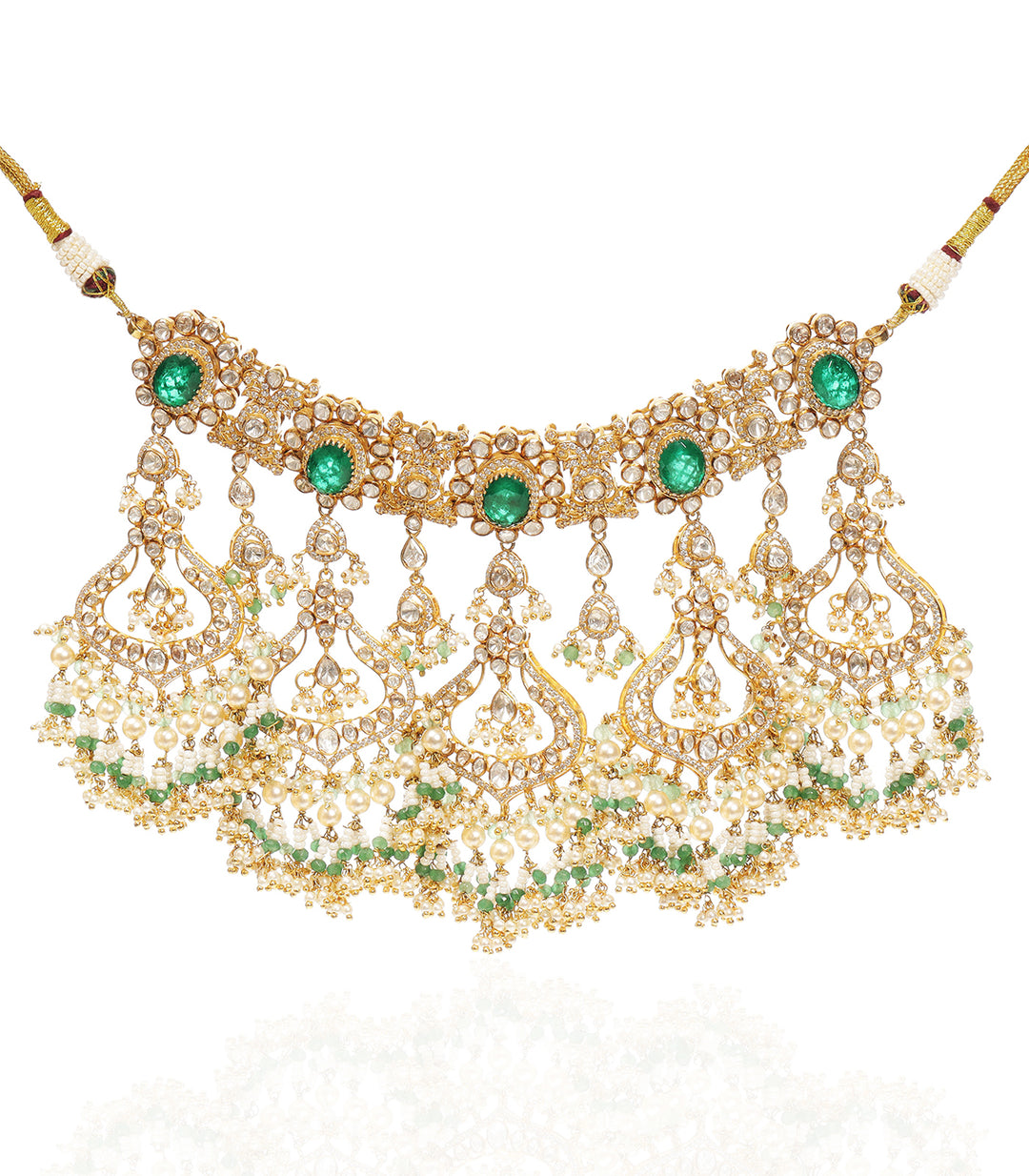 WAMIKA GREEN MOISSANITE NECKLACE SET
