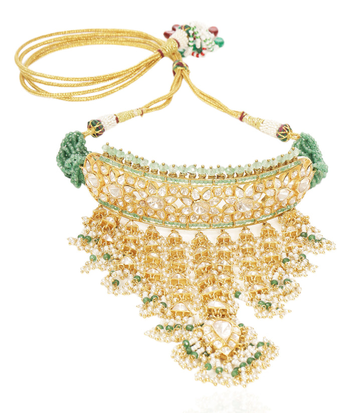 RUDRA GREEN MOISSANITE CHOKER