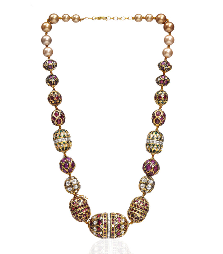 GEETIKA MULTI COLOR KUNDAN LONG NECKLACE