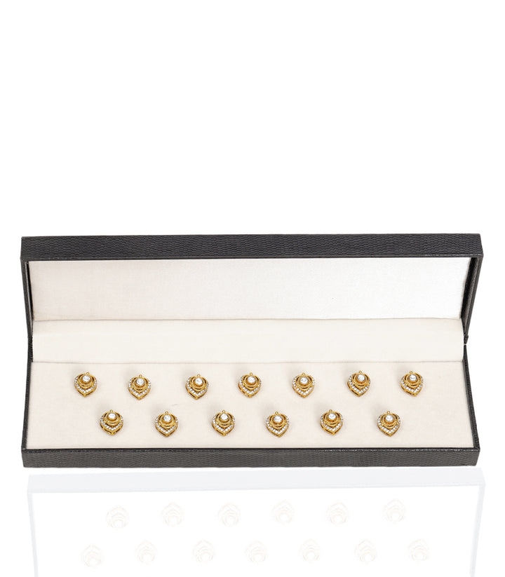 AMANI GOLD PLATED  POLKI BUTTON