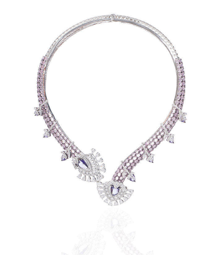 MARIA PURPLE ZIRCON NECKLACE SET