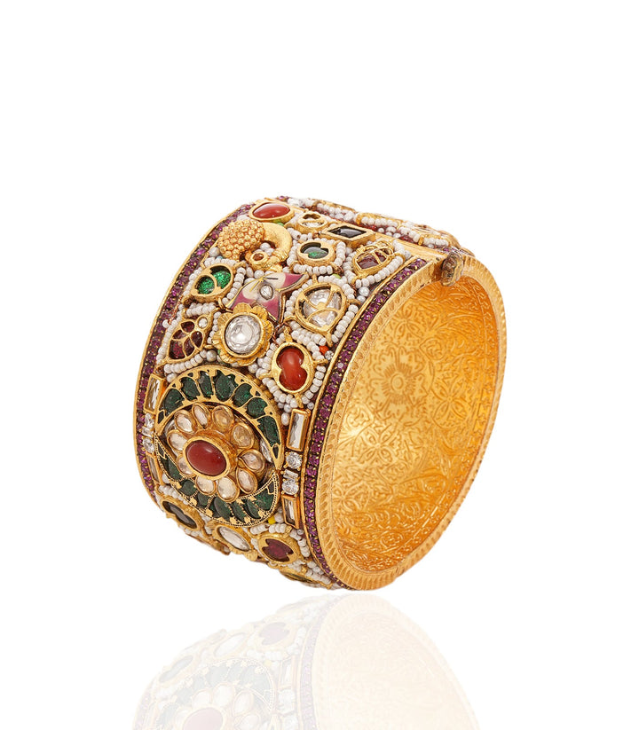MAYURAKSHI NAVRATAN KUNDAN BANGLES