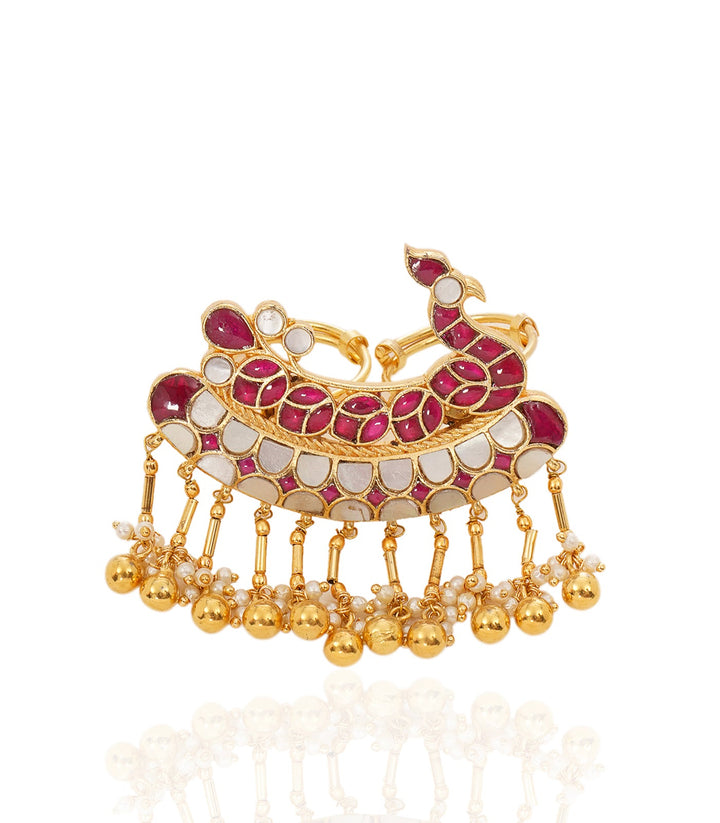 ANAHIRA RED MOTHERT OF PEARL RING