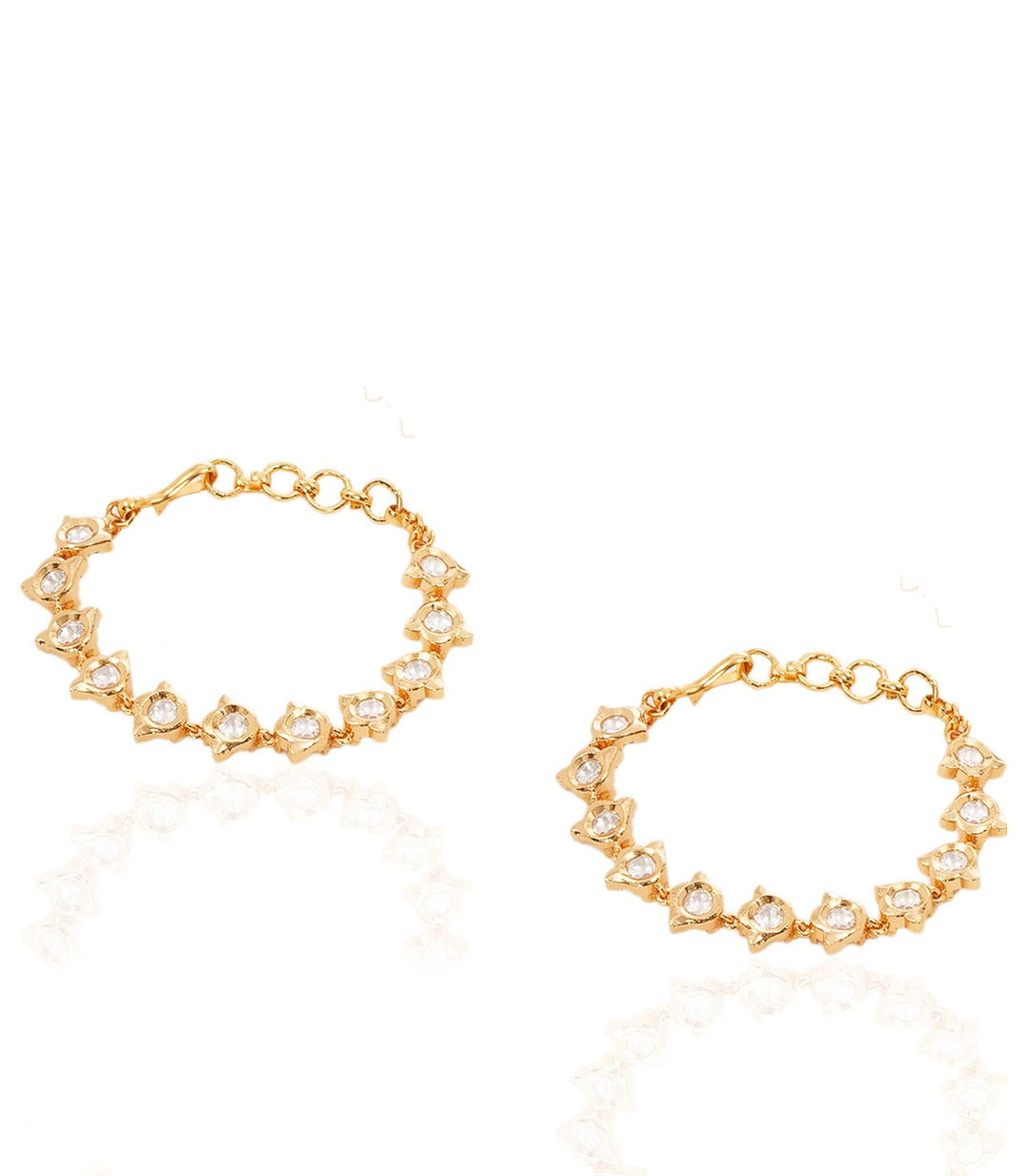 SAANVI WHITE KUNDAN EARCHAIN