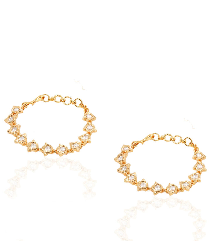 SAANVI WHITE KUNDAN EARCHAIN