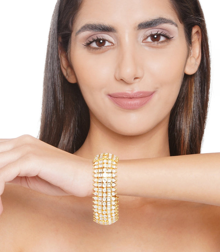 CHANDNI GOLD PLATED KUNDAN BANGLES