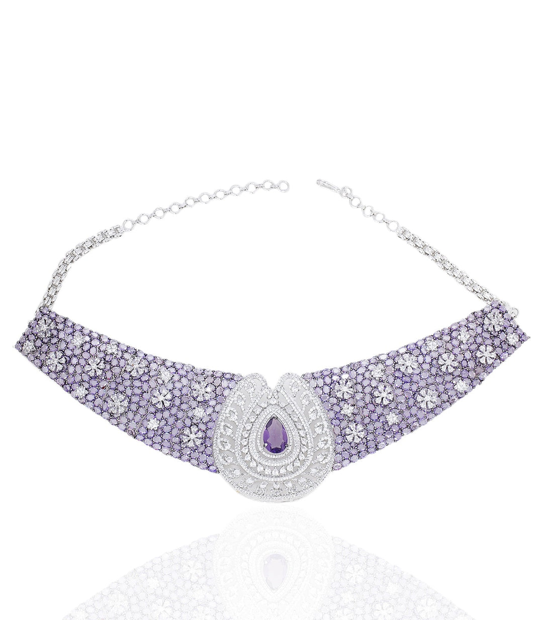 HAZEL PURPLE ZIRCON NECKLACE SET