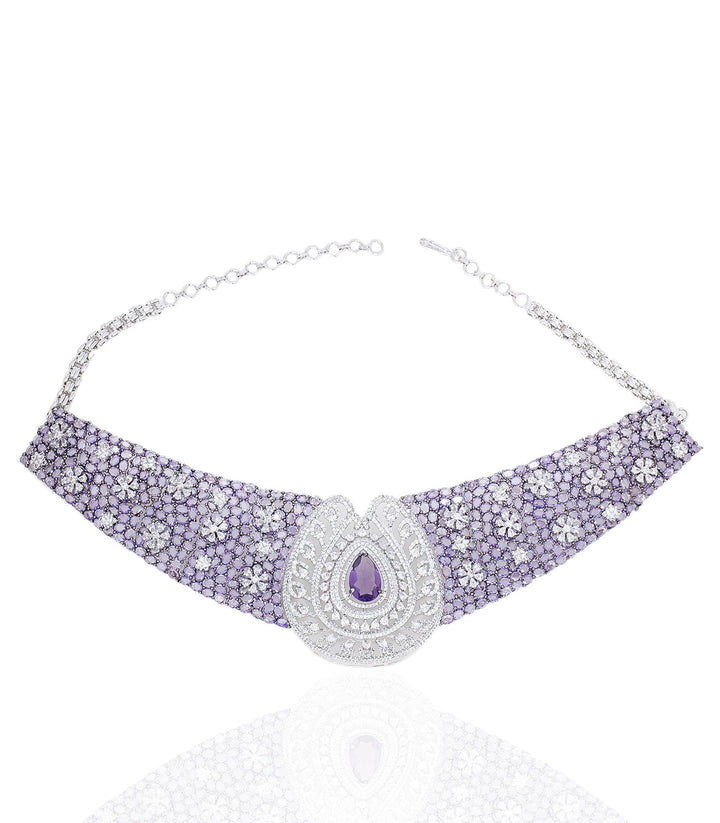 HAZEL PURPLE ZIRCON NECKLACE SET