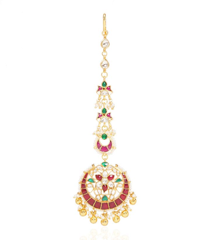 YASHASVINI RED KUNDAN TIKKA