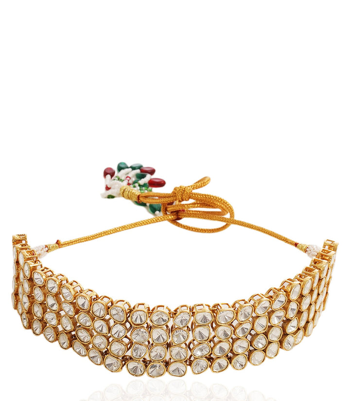 NIHARIKA  WHITE POLKI CHOKER