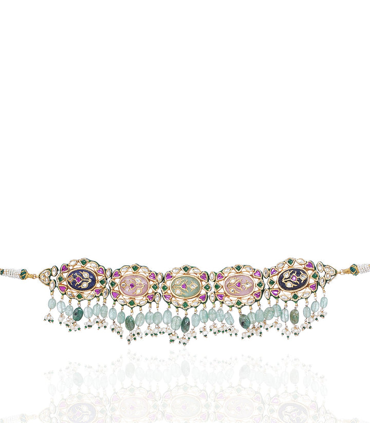 ZEBA NAVRATAN KUNDAN CHOKER