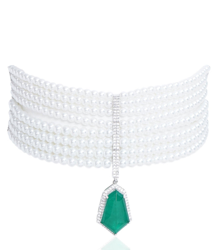 KATHY GREEN ZIRCON CHOKER