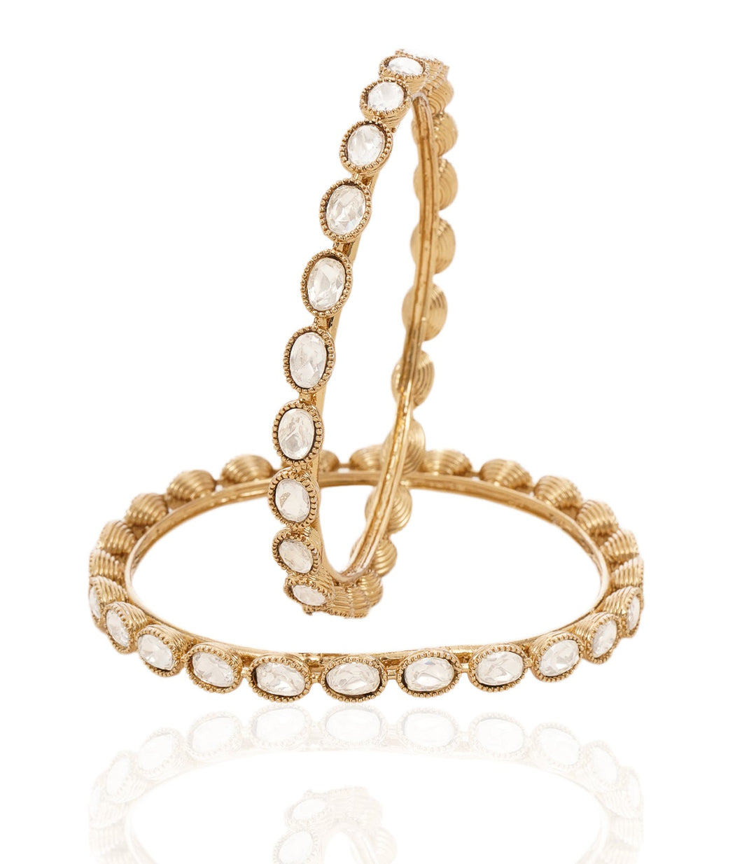 REENA ANTIQUE FINISH POLKI BANGLES