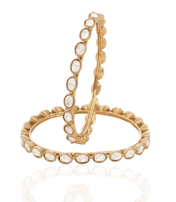 REENA ANTIQUE FINISH POLKI BANGLES