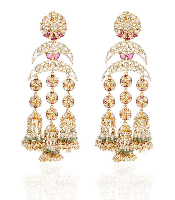 TANIA GREEN MOSINATE STATEMENT EARRING