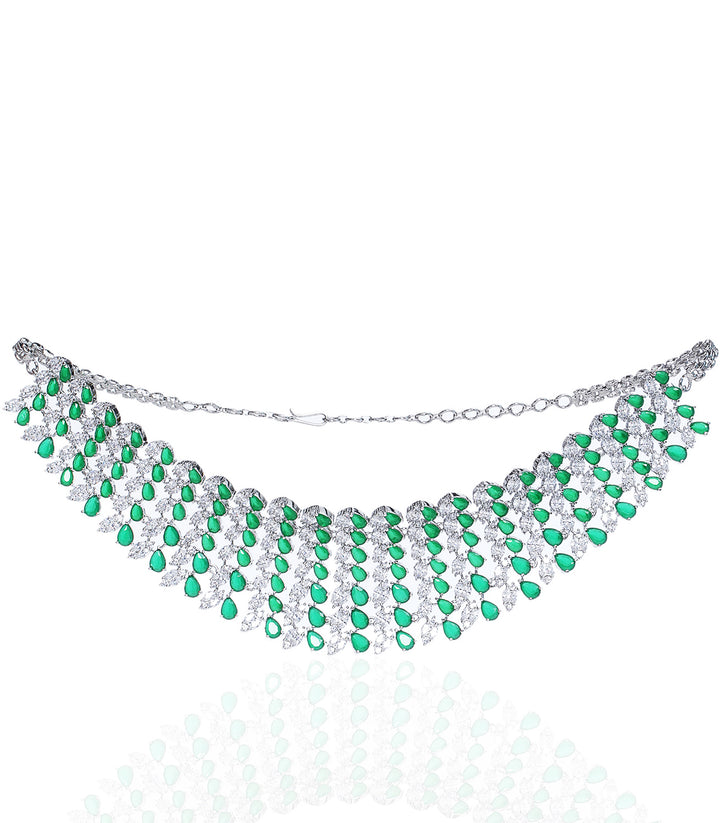 RHEA RUBY ZIRCON NECKLACE SET