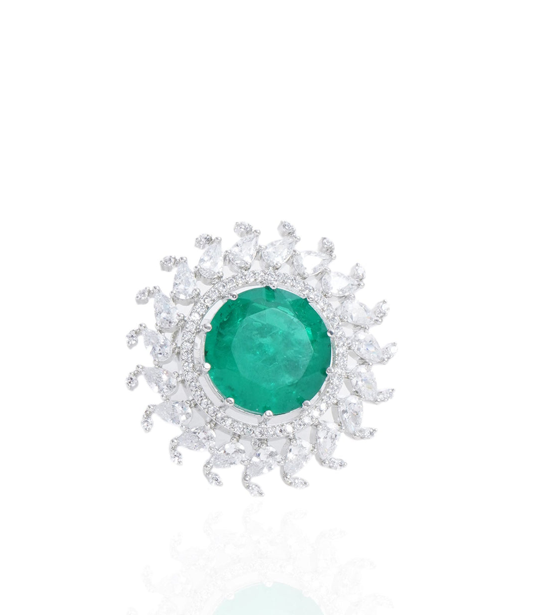 AMELIA GREEN ZIRCON RING