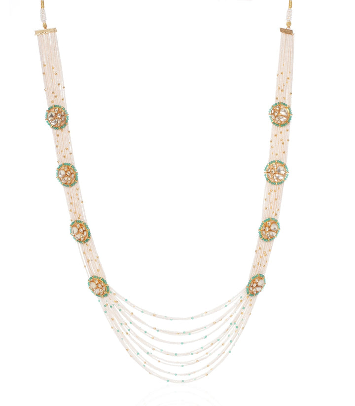 PARVATI GREEN KUNDAN GROOM NECKLACE