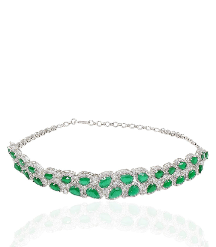 JOANNA GREEN ZIRCON CHOKER