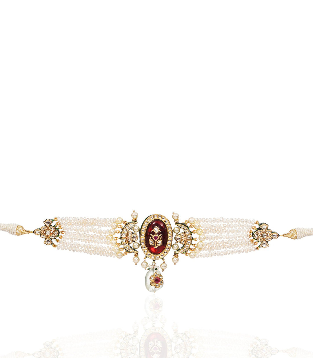 INDALI RED KUNDAN CHOKER