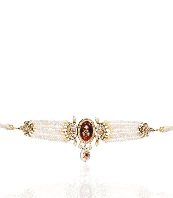 INDALI RED KUNDAN CHOKER